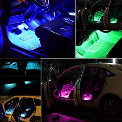 Kit Luce Ambientale per Auto, 48 Striscia LED Auto Interni, LED RGB per  Auto, Luci Auto Interni, Illuminazione Interna a LED per Auto, RGB Luci LED